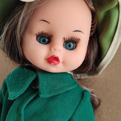 Apergis Collectible Doll 1970s like new with original clothes, 34 cm