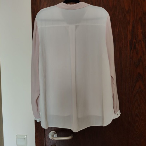 Blouse used, women's XL, white and beige, modern and light