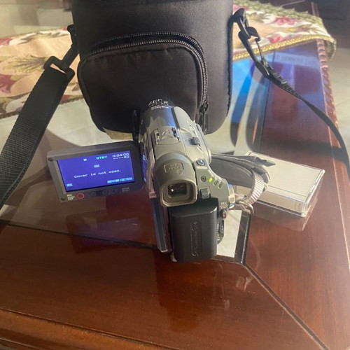 Video camera used with all accessories