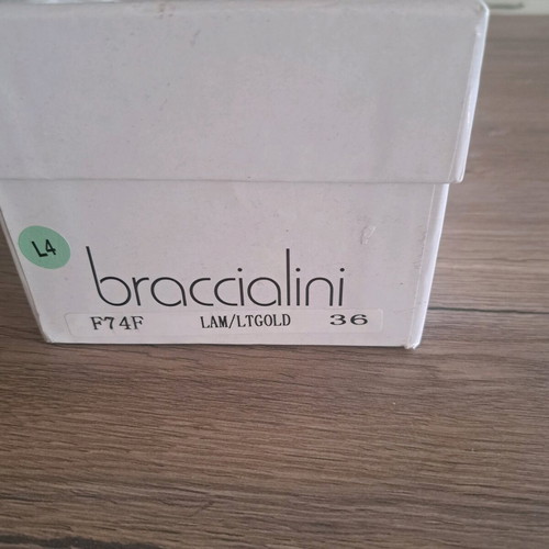 Braccialini women's sandals new, gold, size 36