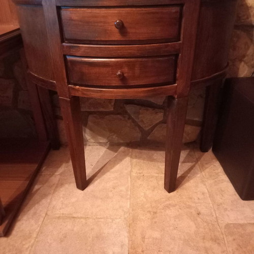 Small office furniture drawer unit used, teak wood