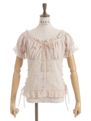 Axes femme lace blouse, beige, size S