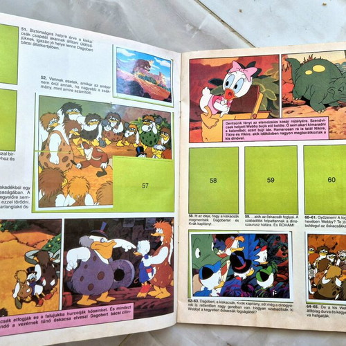 Panini Duck Tales album 1987 like new, Hungarian language