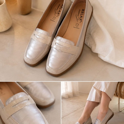 Relax Anatomic loafers new, genuine leather, size 41, beige