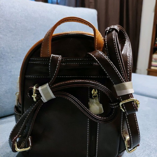 Backpack bag new beige and brown