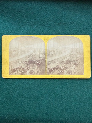 Stereoscopic photo used, Paris World Exhibition 1867, Galerie du Travail