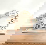  Προσωποποιημένη ξύλινη βρεφική κορνίζα Μελισσακι