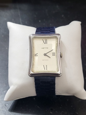 Herma wristwatch used with blue fabric strap