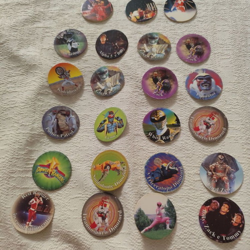 Power Rangers collectible slammers vintage lot of 23, like new