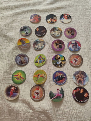 Power Rangers collectible slammers vintage lot of 23, like new