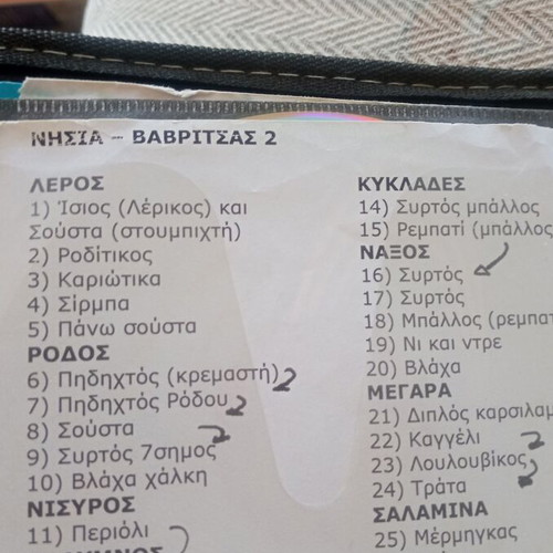 CD case with 20 used CDs of various Greek dances