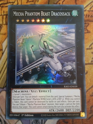 Mecha Phantom Beast Dracossack Yugioh κάρτα σαν καινούργιο