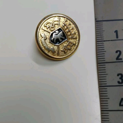 Metal button used, old collectible