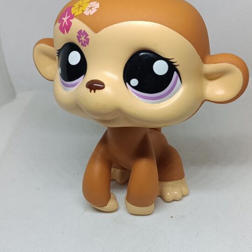 Littlest Pet Shop Jumbo Monkey figure like new, Hasbro collectible