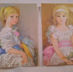 Girl portraits used, envelope sets from correspondence collections