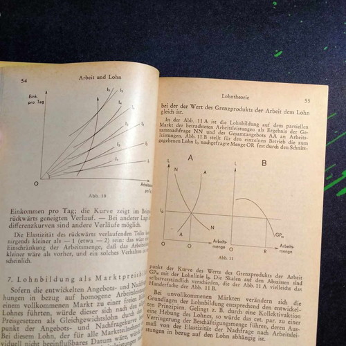 Allgemeine Volkswirtschaftslehre German book for mathematics in excellent condition