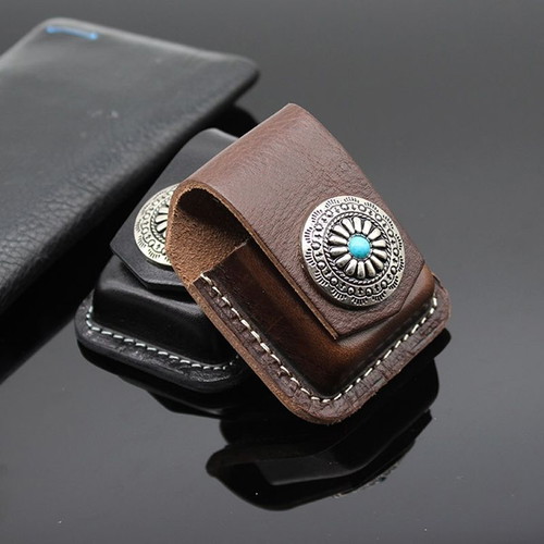 Leather lighter case Crazy Horse for Zippo lighters new