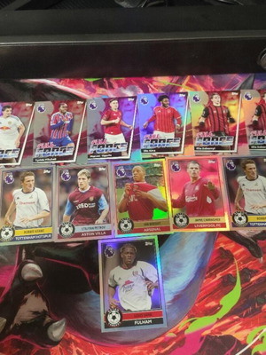 Topps футболни карти за търговия, Премиър Лийг и УЕФА комплекти, 84 бр.
