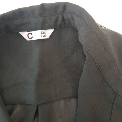 Dark green transparent shirt for girl 9-11 years like new