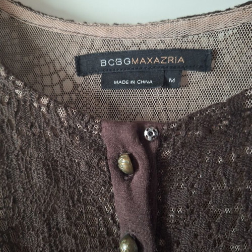 BCBG Maxazria Midi Dress like new, brown, long sleeves, lace detail