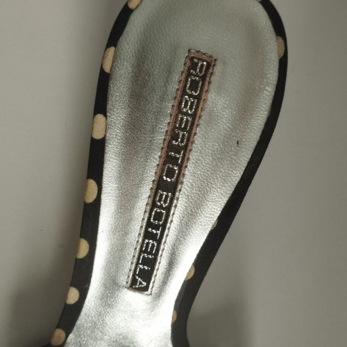 Roberto Botella mules leather used, size 37.5/38, black