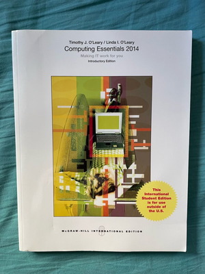 Computing Essentials 2014 like new