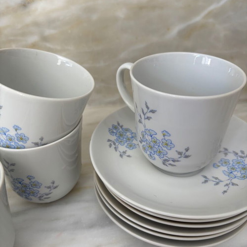 Ionia porcelain coffee set 12 pieces like new, vintage 90s