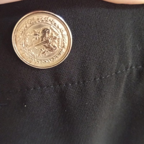 Zara pants black with gold decorative buttons size XXL like new