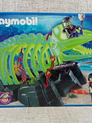 Playmobil 4803 σετ πειρατή με σκελετό φανταστικού φάλαινα, σφραγισμένο