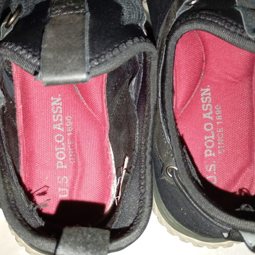 U.S. Polo Assn. sneakers size 42 used, black with red lining