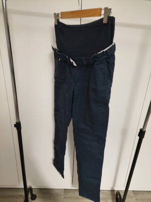 Prenatal maternity pants used, blue
