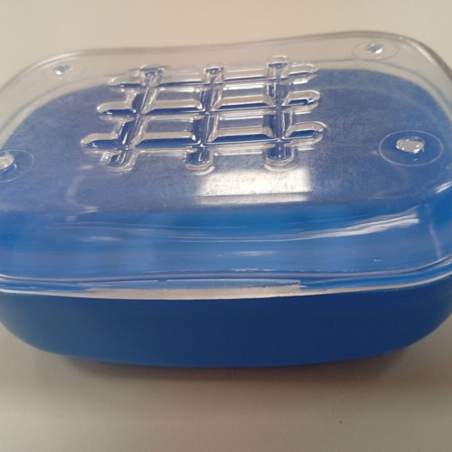 Soap dish plastic with lid used