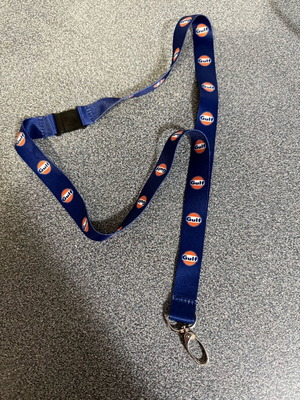 Keychain new, blue and orange