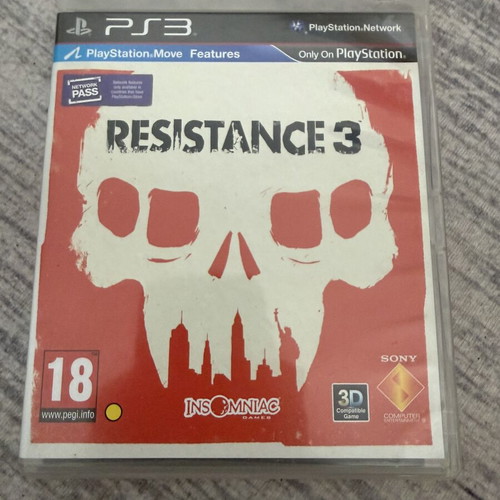 Resistance 3 PS3 game like new, complete
