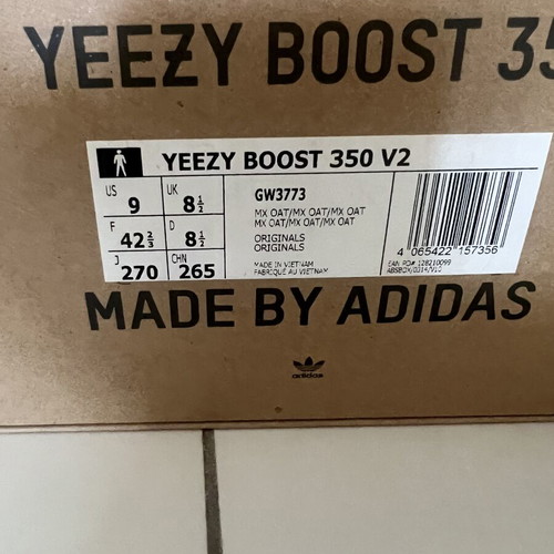 Adidas Yeezy 350v2 sneakers, multicolor, size 42.5