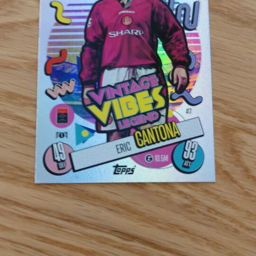 Eric Cantona Vintage Vibes Legend Topps Match Attax UCC 2024 new