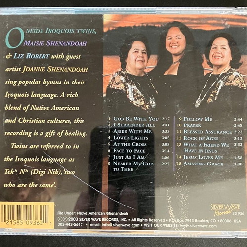 CD Oneida Iroquois Hymns "Sisters" like new