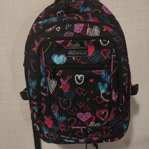 School backpack with multiple compartments