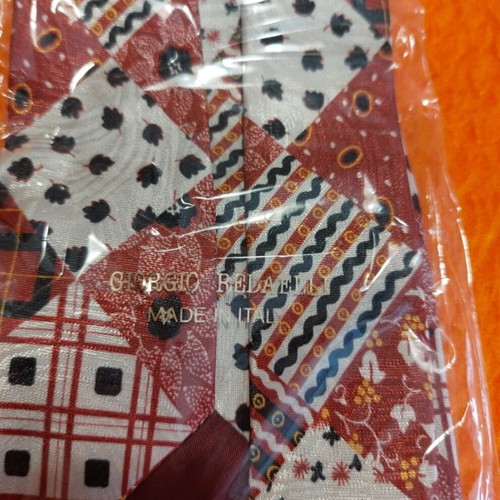 90s Vintage Tie Giorgio Refaelli New, Multicolor