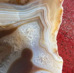 Agate stone ashtray used from Uruguay