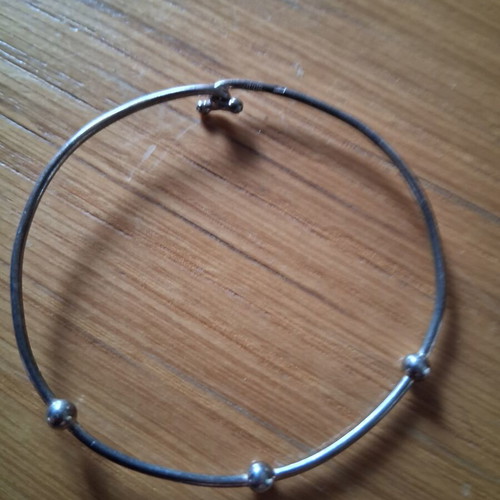 Silver bracelet cuff like new with hallmark