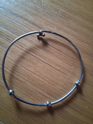 Silver bracelet cuff like new with hallmark