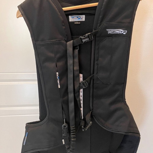 Helite Turtle 2.0 Airbag motorcycle vest size Large like new, black