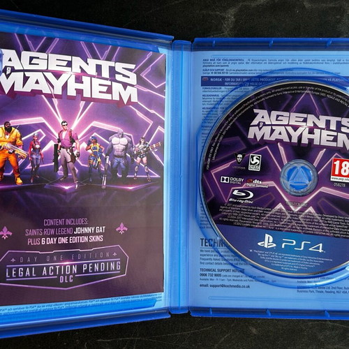 Agents Mayhem PS4 game like new with DLC code