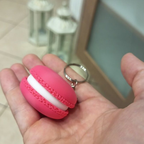 Macaron Clicker 3D Printed Keychain new