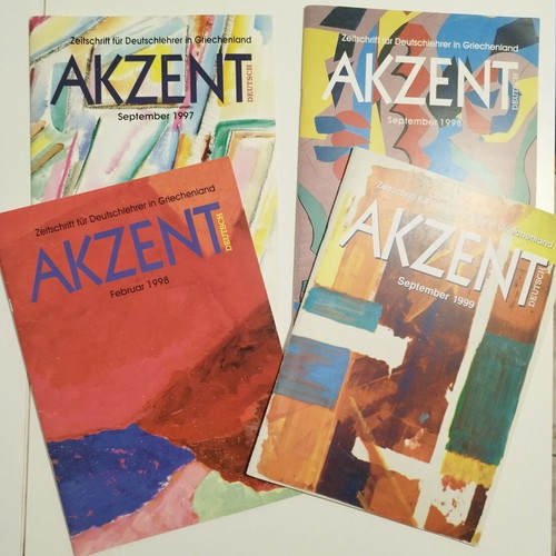 Akzent magazines set 1997–1999 like new, German teaching in Greece