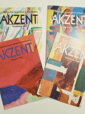 Akzent magazines set 1997–1999 like new, German teaching in Greece