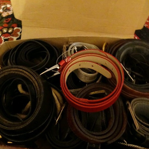 Belts used, various and many