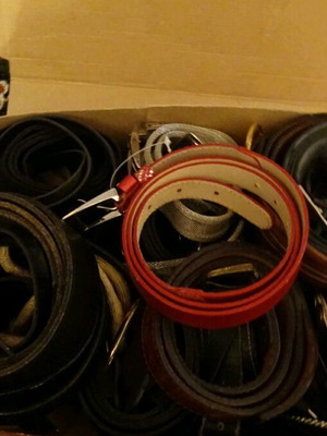 Belts used, various and many