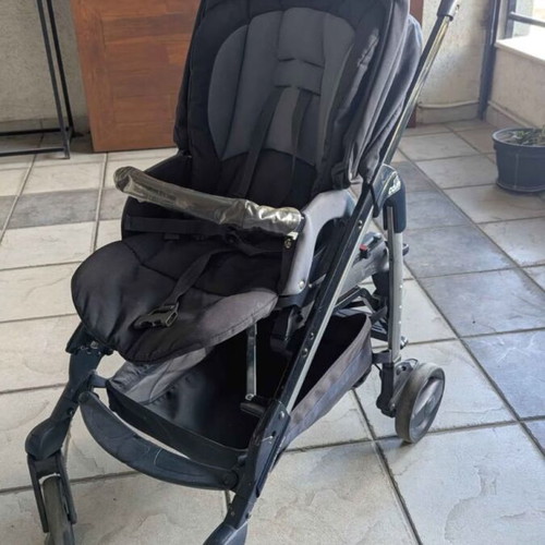 Cam 3 in 1 baby stroller used, blue, made in Italy